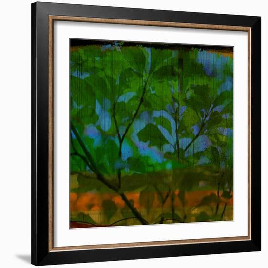 Abstract Leaf Study V-Sisa Jasper-Framed Photographic Print