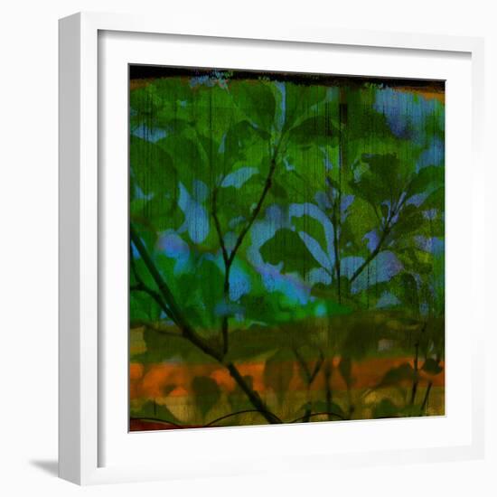 Abstract Leaf Study V-Sisa Jasper-Framed Photographic Print