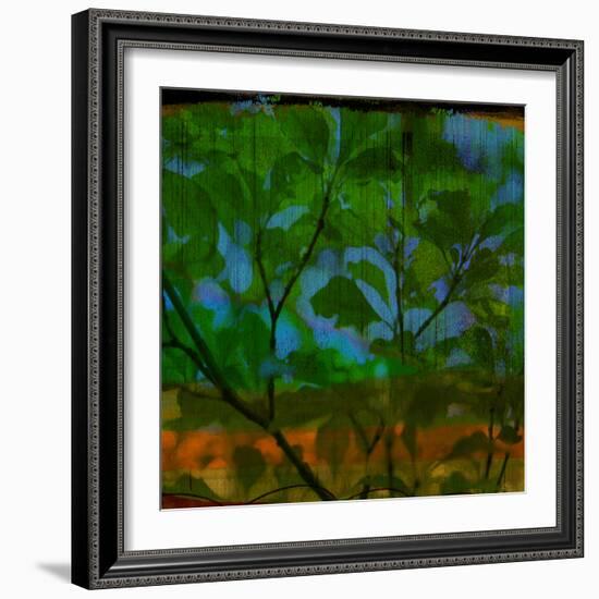 Abstract Leaf Study V-Sisa Jasper-Framed Photographic Print