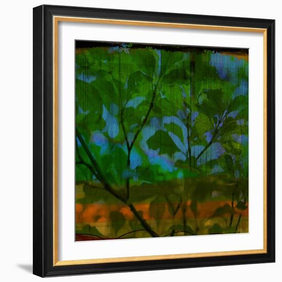 Abstract Leaf Study V-Sisa Jasper-Framed Photographic Print