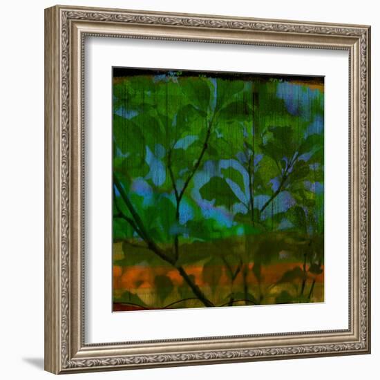 Abstract Leaf Study V-Sisa Jasper-Framed Premium Photographic Print