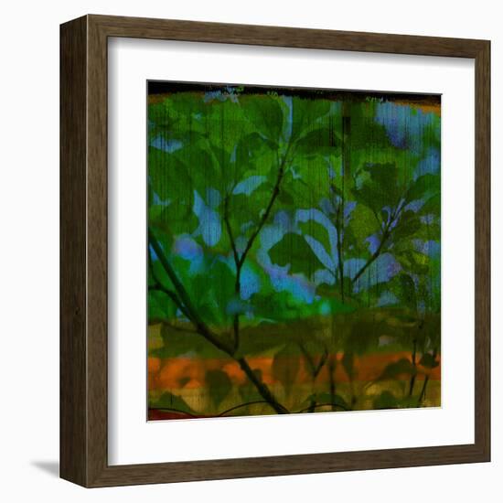 Abstract Leaf Study V-Sisa Jasper-Framed Premium Photographic Print