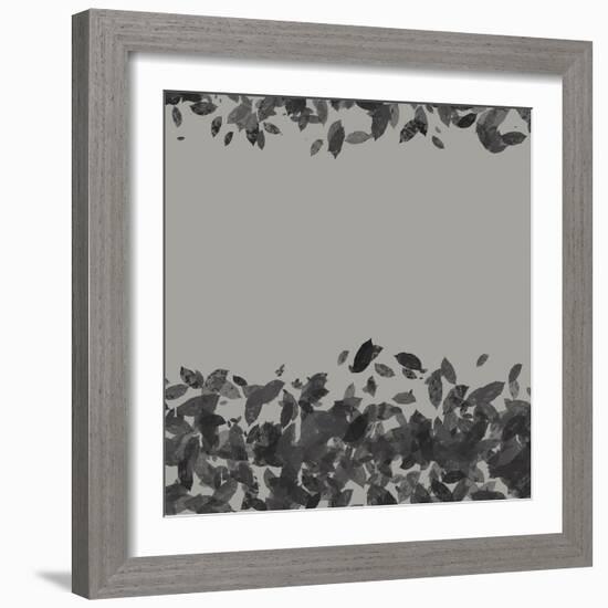 Abstract Leaves 1-Melody Hogan-Framed Art Print