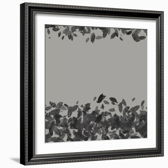 Abstract Leaves 1-Melody Hogan-Framed Art Print