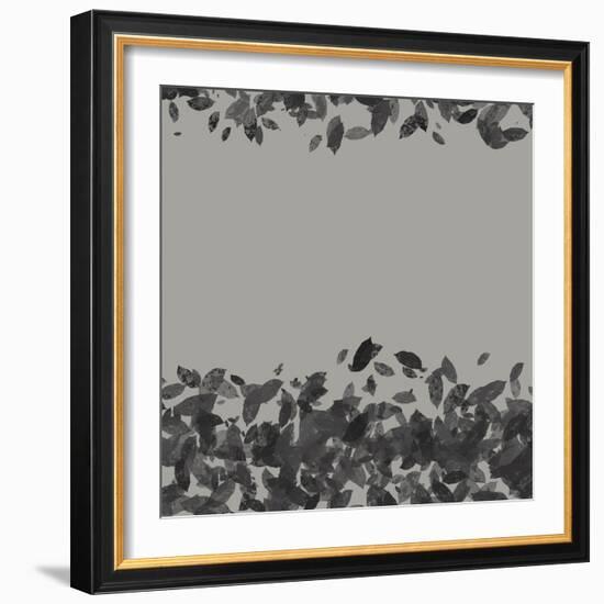 Abstract Leaves 1-Melody Hogan-Framed Art Print