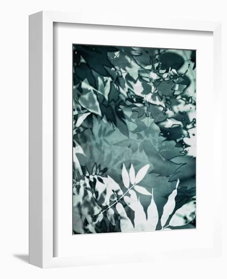 Abstract Leaves-Iris Lehnhardt-Framed Art Print