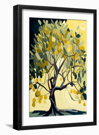 Abstract Lemon Tree Study I-Lea Faucher-Framed Art Print