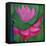 Abstract Lotus Flower-Elena Ray-Framed Stretched Canvas