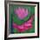 Abstract Lotus Flower-Elena Ray-Framed Art Print