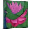 Abstract Lotus Flower-Elena Ray-Mounted Art Print