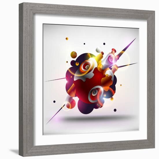 Abstract Loudspeakers-theromb-Framed Art Print