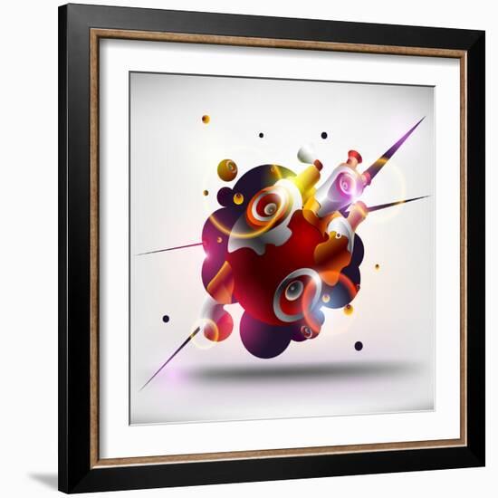 Abstract Loudspeakers-theromb-Framed Art Print