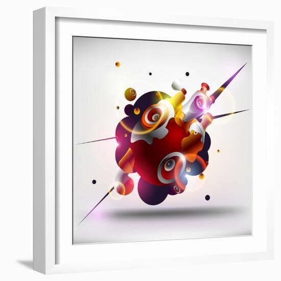 Abstract Loudspeakers-theromb-Framed Art Print