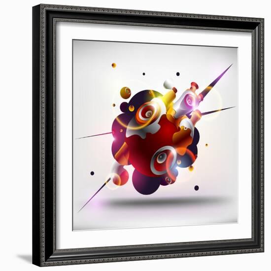 Abstract Loudspeakers-theromb-Framed Art Print