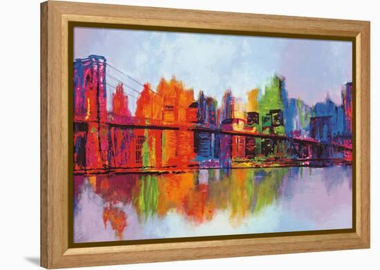 Abstract Manhattan-Brian Carter-Framed Stretched Canvas