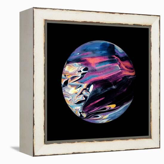 Abstract Marble Ball-Swedish Marble-Framed Stretched Canvas