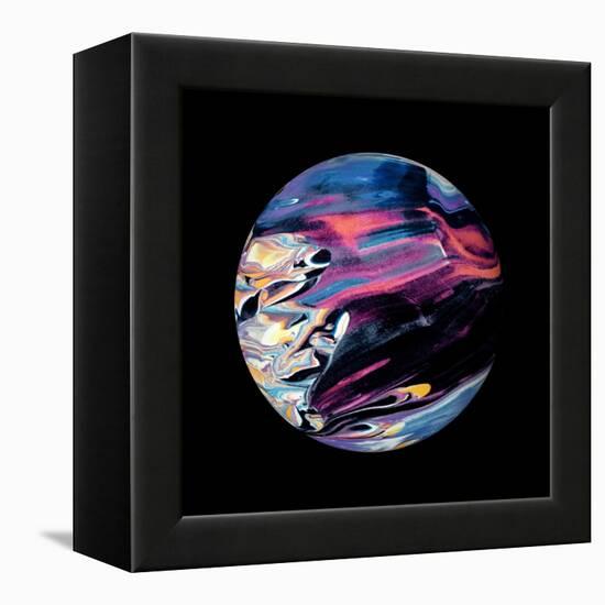 Abstract Marble Ball-Swedish Marble-Framed Stretched Canvas