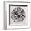 Abstract Marble Sphere of Ink-Swedish Marble-Framed Art Print