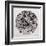 Abstract Marble Sphere of Ink-Swedish Marble-Framed Art Print