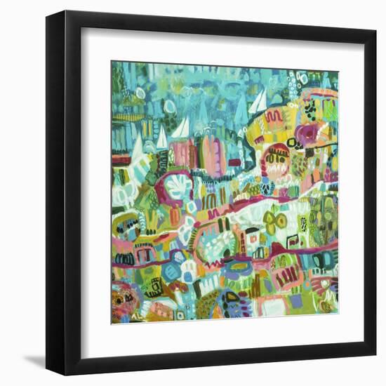 Abstract Marina III-Karen Fields-Framed Art Print