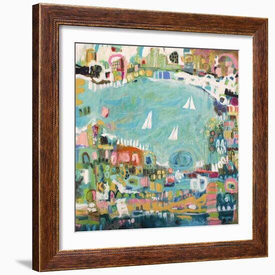 Abstract Marina IV-Karen Fields-Framed Art Print