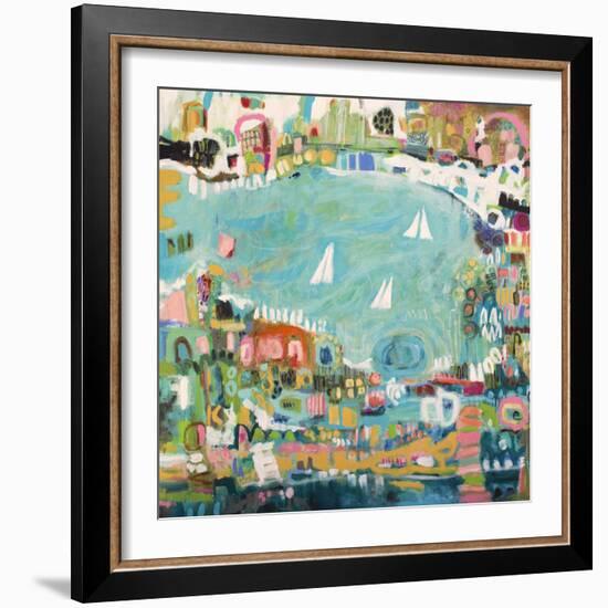 Abstract Marina IV-Karen Fields-Framed Art Print