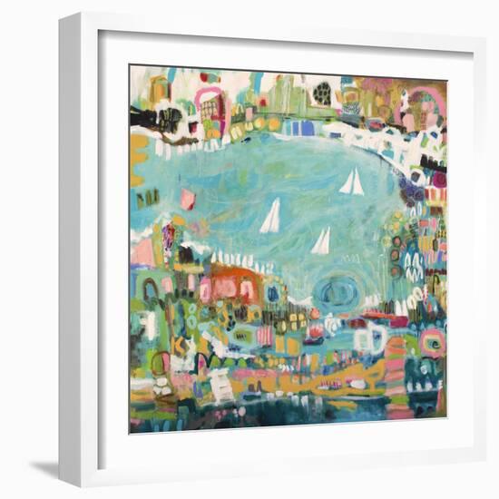 Abstract Marina IV-Karen Fields-Framed Art Print