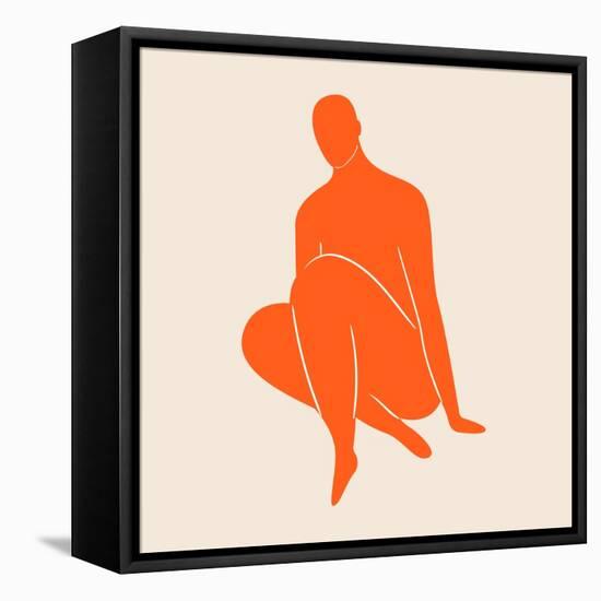 Abstract Matisse Style Woman Body-Olga Cherniak-Framed Premier Image Canvas