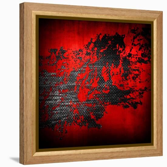 Abstract Metal Background with Splash-Eky Studio-Framed Stretched Canvas