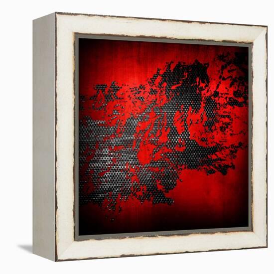 Abstract Metal Background with Splash-Eky Studio-Framed Stretched Canvas