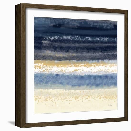 Abstract Midnight Blue 2-Patti Bishop-Framed Art Print