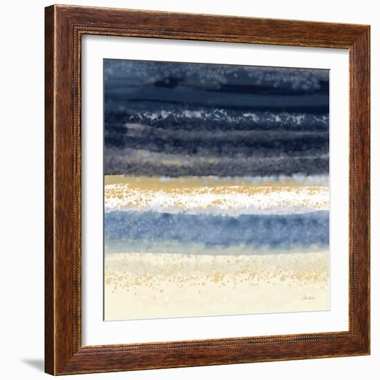 Abstract Midnight Blue 2-Patti Bishop-Framed Art Print