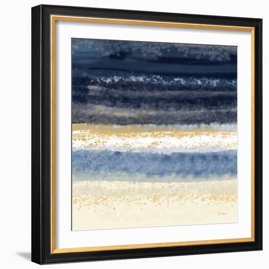 Abstract Midnight Blue 2-Patti Bishop-Framed Art Print