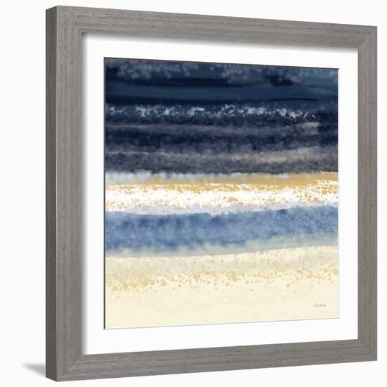 Abstract Midnight Blue 3-Patti Bishop-Framed Art Print