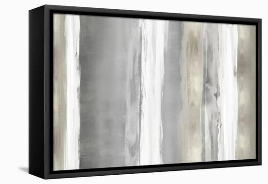 Abstract Mix Grey-David Moore-Framed Stretched Canvas