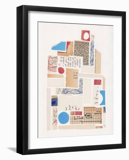 Abstract Mixed Media Collage #1-Alisa Galitsyna-Framed Giclee Print