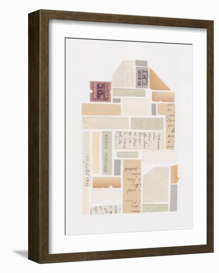 Abstract Mixed Media Collage #5-Alisa Galitsyna-Framed Giclee Print