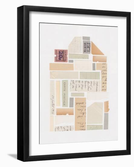 Abstract Mixed Media Collage #5-Alisa Galitsyna-Framed Giclee Print
