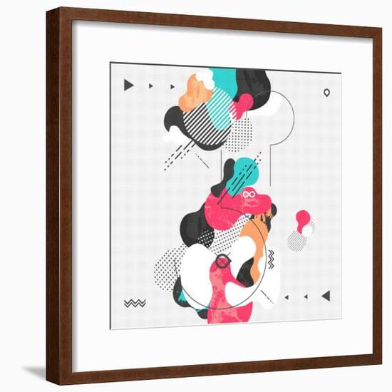 Abstract Modern Geometric Background-theromb-Framed Premium Giclee Print