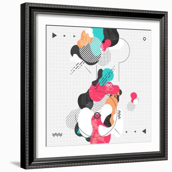 Abstract Modern Geometric Background-theromb-Framed Premium Giclee Print