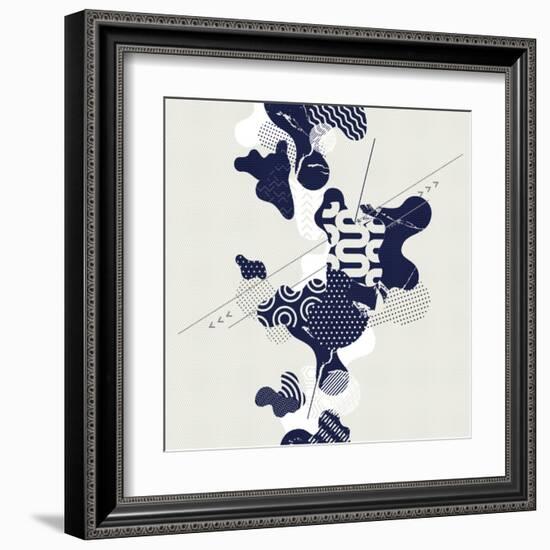 Abstract Modern Geometric Background-theromb-Framed Art Print