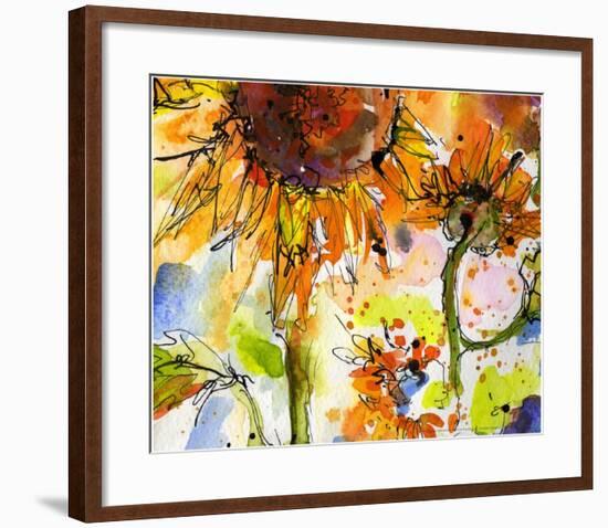 Abstract Modern Sunflower Painting Giclee Print The New Monet Art Com