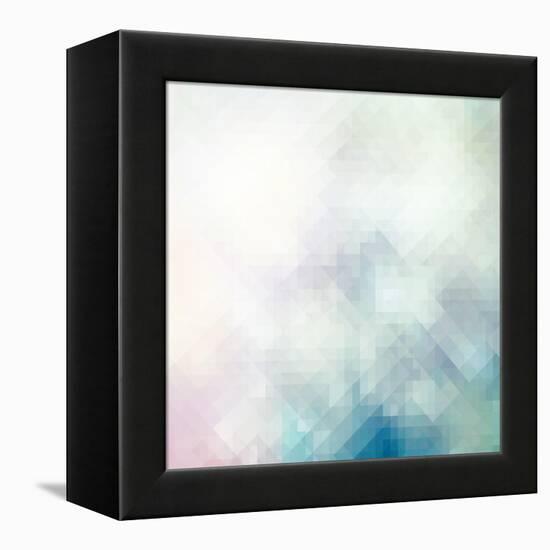 Abstract Mosaic Background-Malija-Framed Stretched Canvas