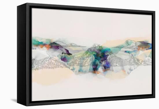 Abstract Mountain Range-Sisa Jasper-Framed Stretched Canvas