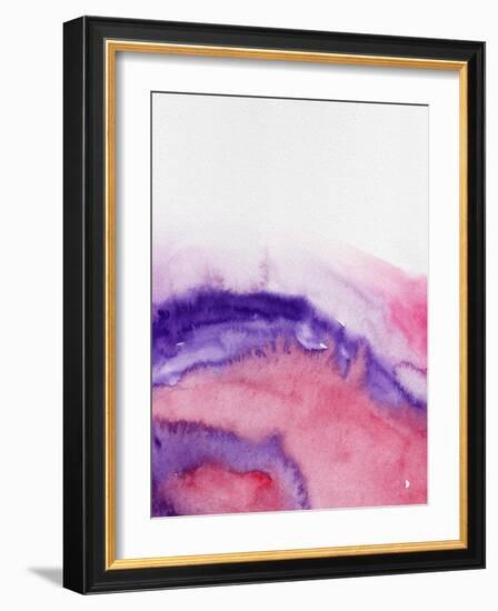 Abstract Mountains Watercolor-Hallie Clausen-Framed Art Print