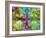 Abstract Multicolor Floral Montage Photographic Layer Work-Alaya Gadeh-Framed Photographic Print