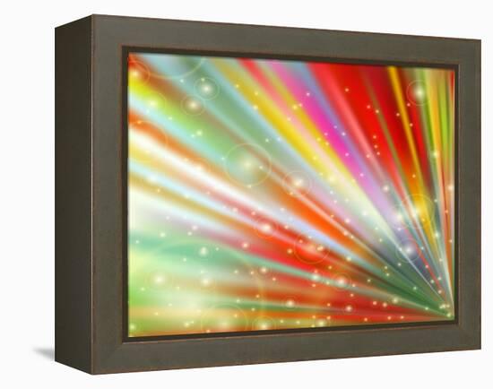 Abstract Multicolored-epic44-Framed Stretched Canvas