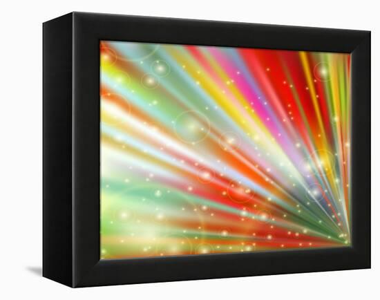 Abstract Multicolored-epic44-Framed Stretched Canvas