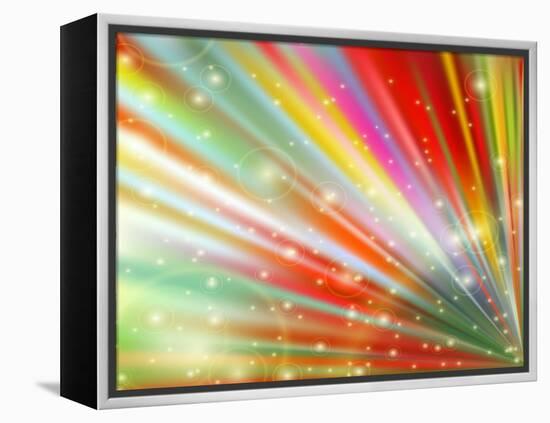 Abstract Multicolored-epic44-Framed Stretched Canvas