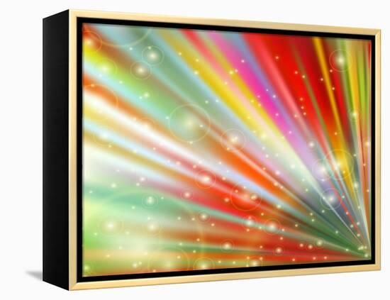 Abstract Multicolored-epic44-Framed Stretched Canvas